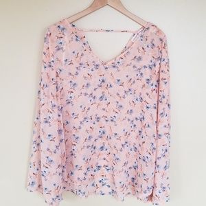 Precious Light Pink & Floral Altard State Top